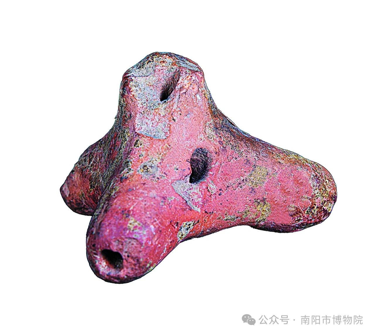 文明在宛 | 南陽歷史基本陳列：菱角形紅陶塤（7）