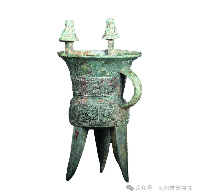 文明在宛 | 南陽(yáng)歷史基本陳列：獸面紋銅斝（11）